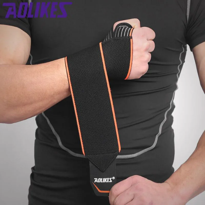 2pcs Wristband Sport Professional Wrist Support Brace Straps Wraps Sprain/GymBasketball/ Volleyball/Training/Weightlifting