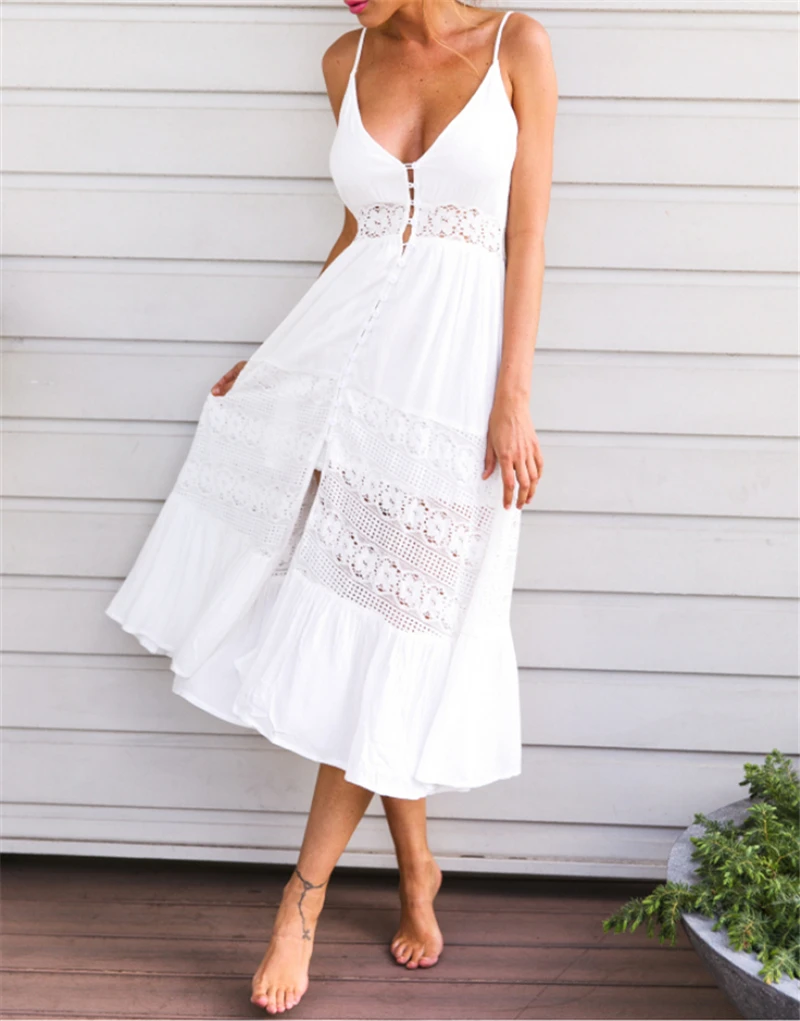 

Bikini Cover Up Lace Hollow Crochet Swimsuit Beach Dress Women 2019 Summer Ladies Cover-Ups Bathing Suit Beach Wear Tunic Sexy