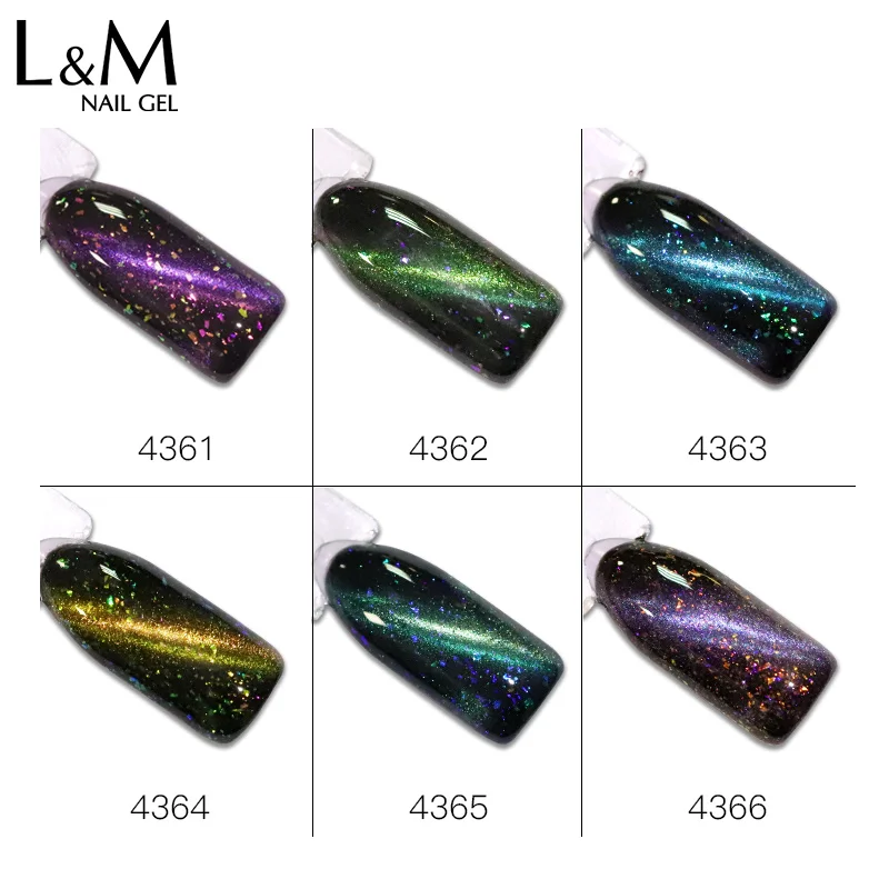 

3 pcs ibdgel Galaxy cat eye UV/LED Soak off nail polish set fake nails stickers art decoration vernish manicure