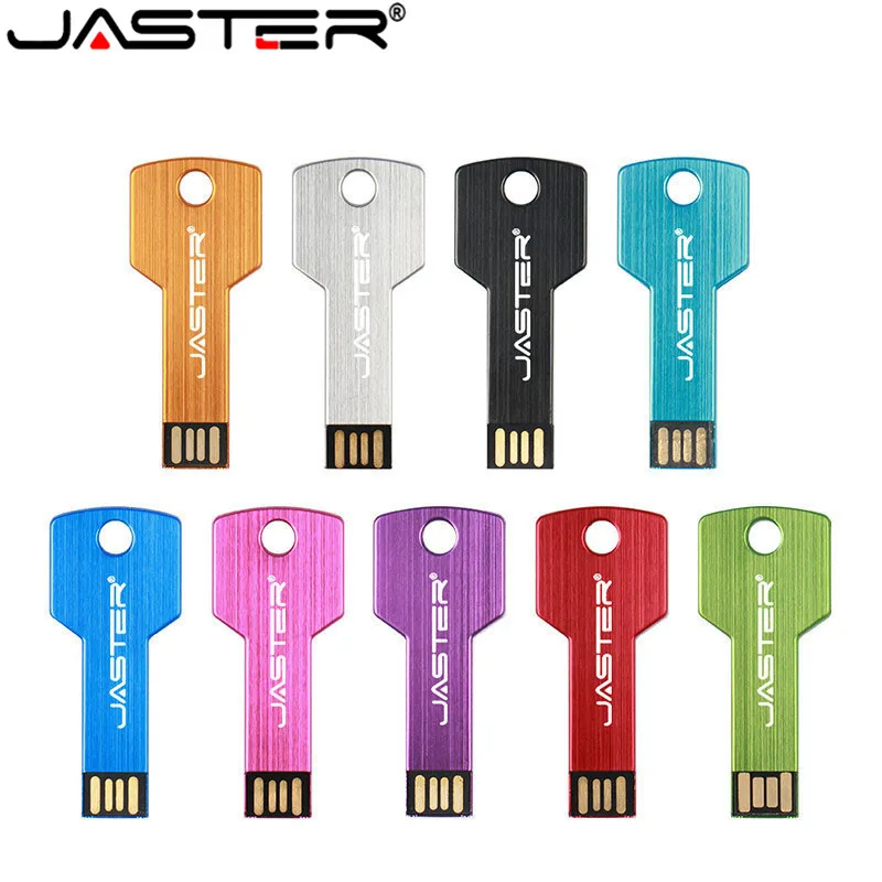 JASTER ключ Форма USB Flash Drive Водонепроницаемый накопитель 64 GB Флешка 32 GB 16 Гб usb-носитель флешки настроить логотип