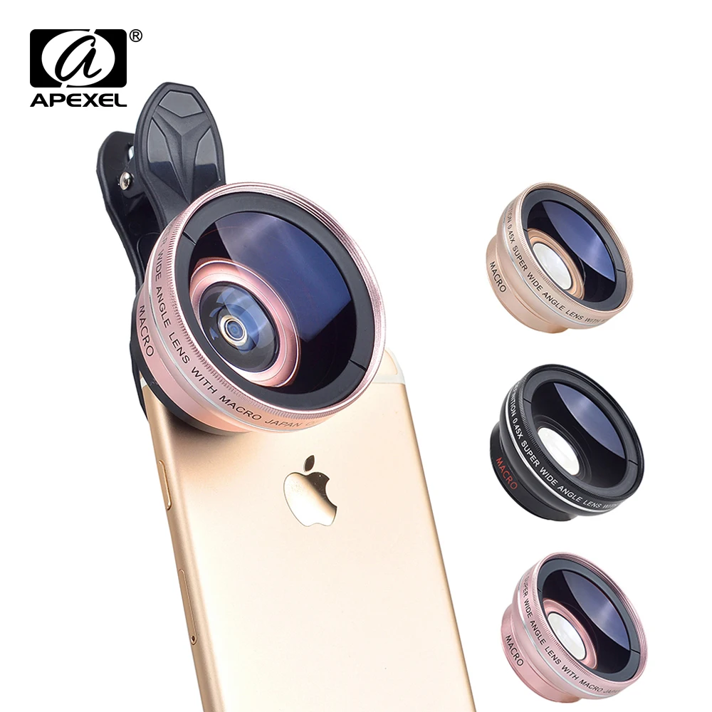 imágenes para Nuevo HD 37 MM Súper Lente Gran Angular 0.45x con 12.5x Lente Macro para iphone 6 plus 5s 4s samsung s6 s5 nota 4 lente de la cámara Kit imágenes para Nuevo HD 37 MM Súper Lente Gran Angular 0.45x con 12.5x Lente Macro para iphone 6 plus 5s 4s samsung s6 s5 nota 4 lente de la cámara Kit
