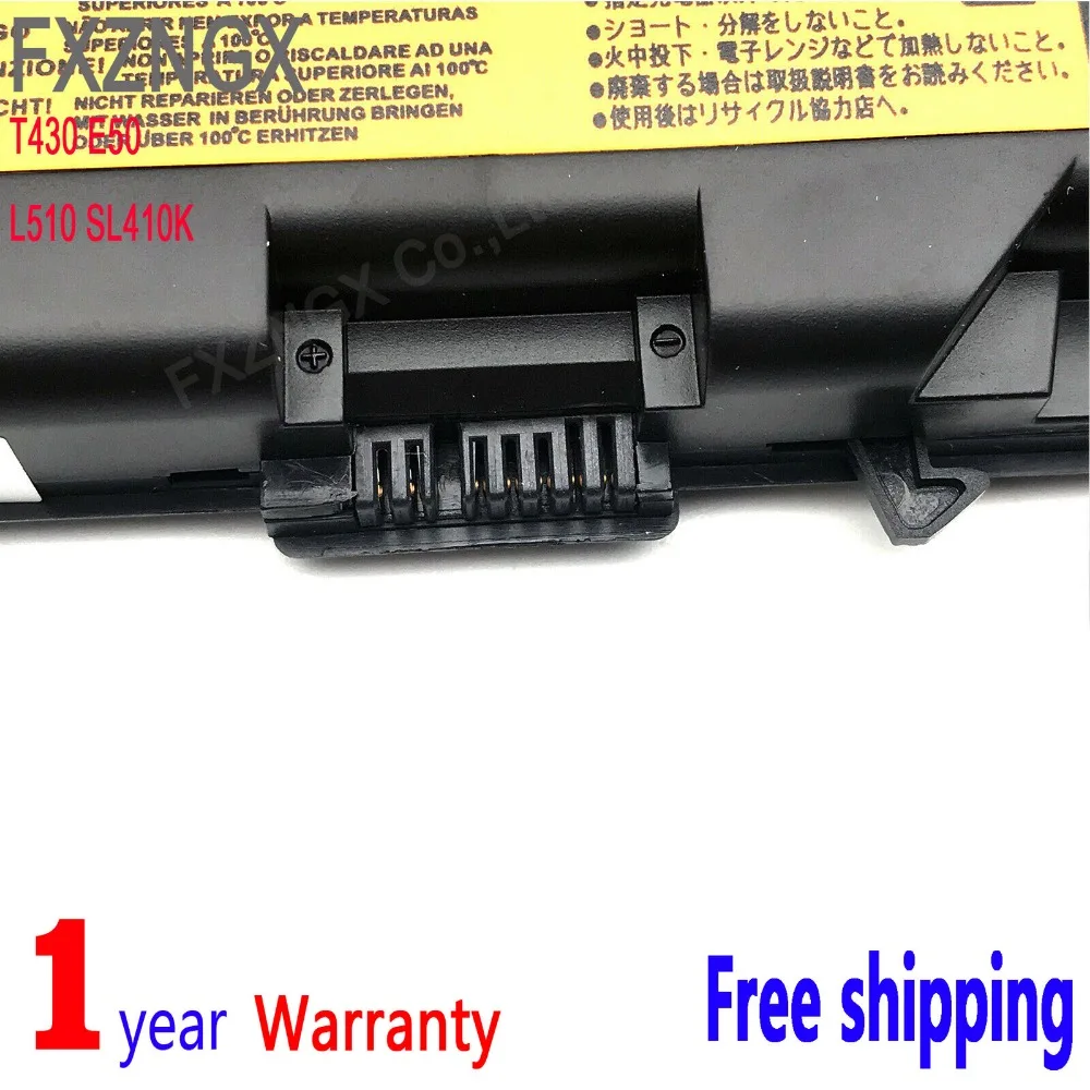Портативный компьютерный аккумулятор FXZNGX T430 E50 для LENOVO thinkpad L430 E420 E520 T420 T510 W530 T430i