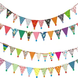 Несколько стилей Цветной цветы Бумага Свадебный баннер флажки Декор День рождения Детская гирлянда для душа украшения вечерние поставки