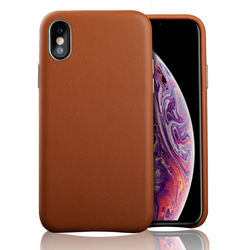 Чехол из натуральной кожи для iPhone X XS MAX XR чехлы телефонов с защитой от падения 7 8