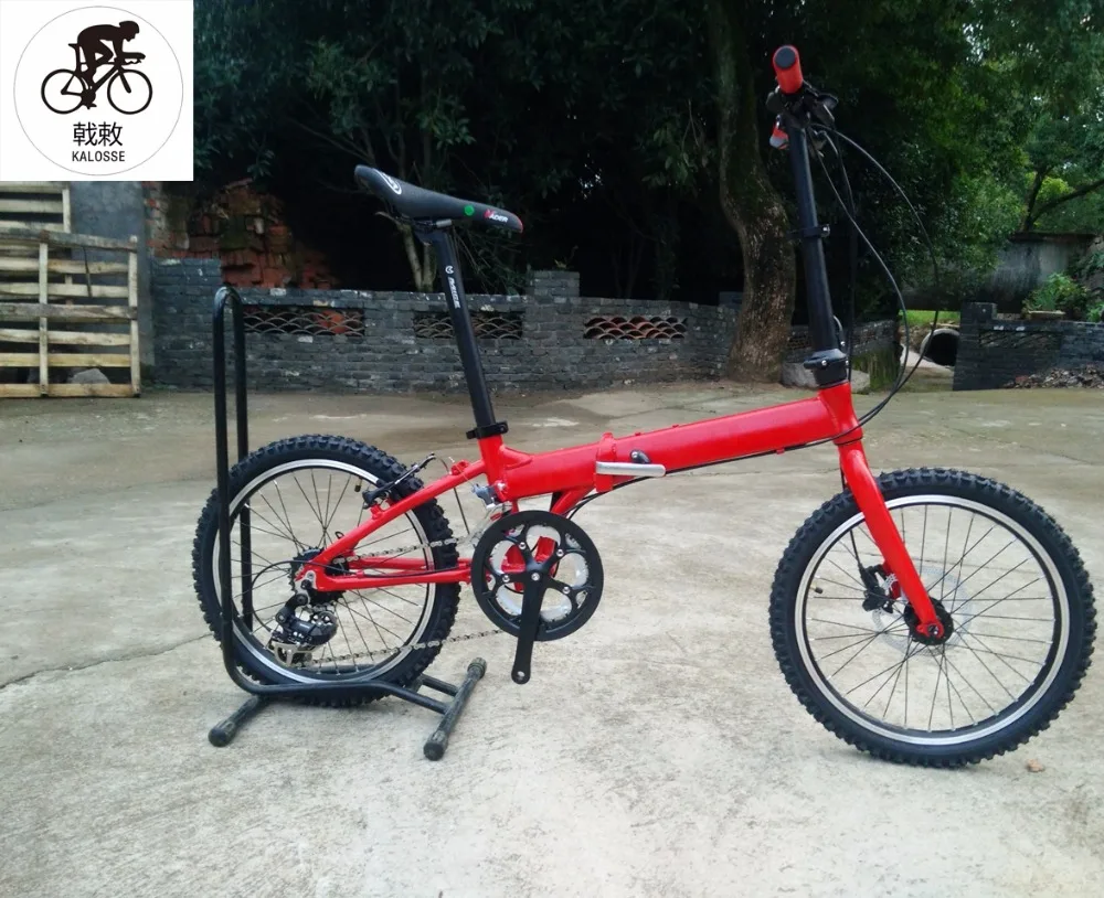 Cheap Kalosse   14/18/20 speed bicycle tire   Children  mountain bicycle  V/hydraulic brakes 20 inch  Folding  mountain bike 0