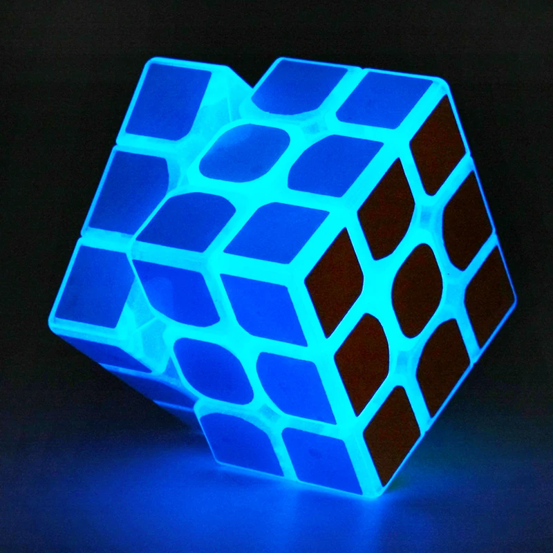 

3x3 third-order cloth luminous blue magic square children's educational toys professional educational toys