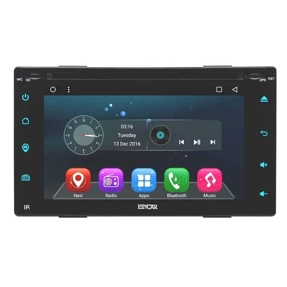 buy Android6.0 Car DVD Player Double 2Din Car tape recorder Stereo In Dash GPS Navigation Head Unit Support AM FM Radio WiFi BT OBD2