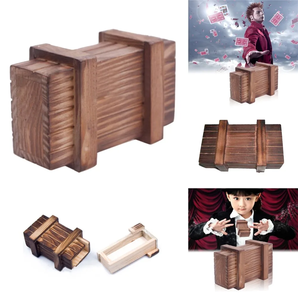 Magic Tricks Wooden Puzzle Wooden Secret Trick Box ...