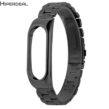 

HIPERDEAL New For Xiaomi Mi Band 2 Stainless Steel Luxury Wristband Metal Ultrathin New Strap 17Dec21 Dropshipping F