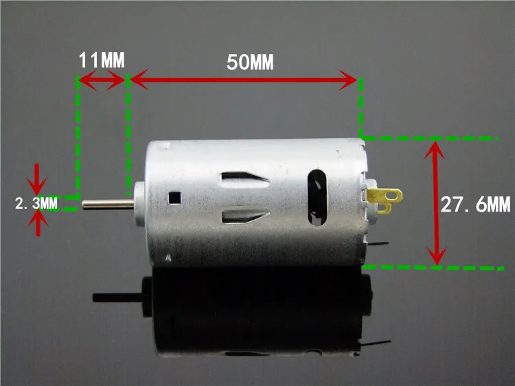 1 шт. K215Y DC12-24V 390 DIY Мини двигатель постоянного тока 13000-26000 об./мин высокоскоростной двигатель большого кручения диаметр 27,6 мм Высокое качество на продажу