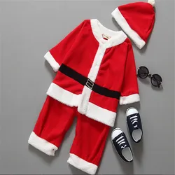 

Baby Kid Boys Christmas Suits Xmas Santas Clothes Jumpsuits and Hat Cosplay Outfit