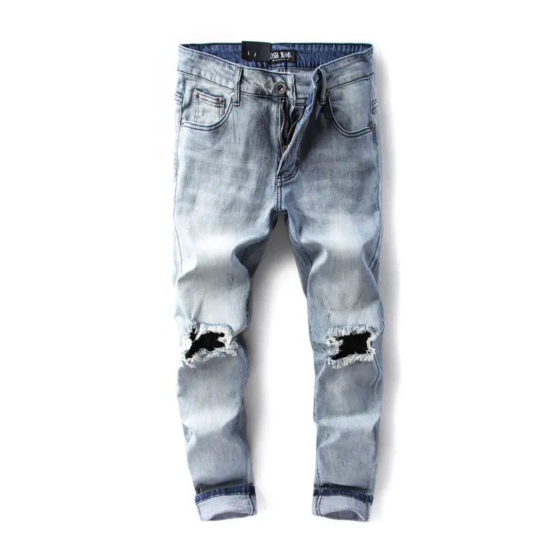 

Original Dsel Brand Fashion Designer Ripped Jeans Men Straight Blue Color Printed Mens Jeans,100% Original Dsel Brand Jeans!