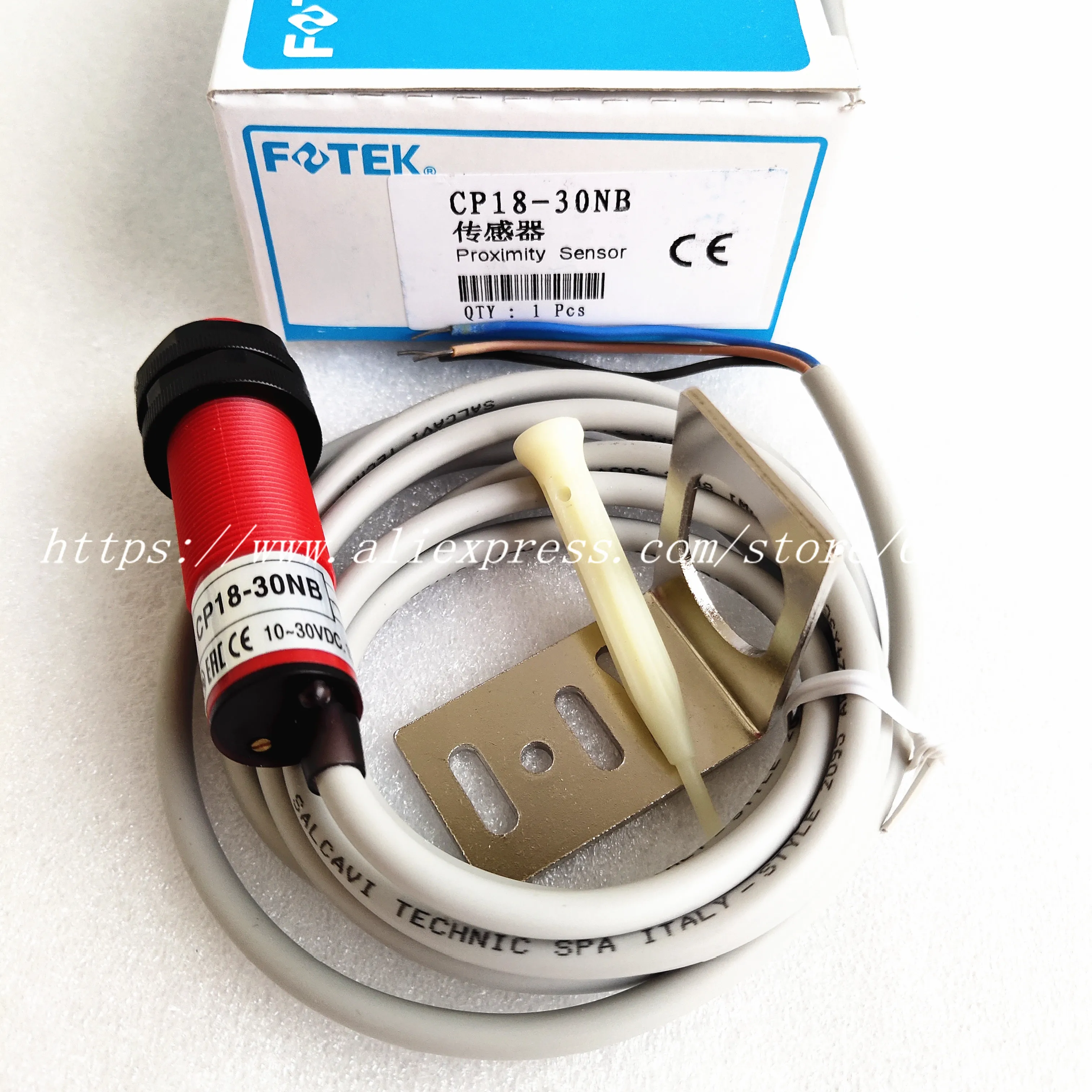 Details about   A● Fotek CP18-30N Capacitive Proximity Sensor  D= 20mm NPN IP66 CE 