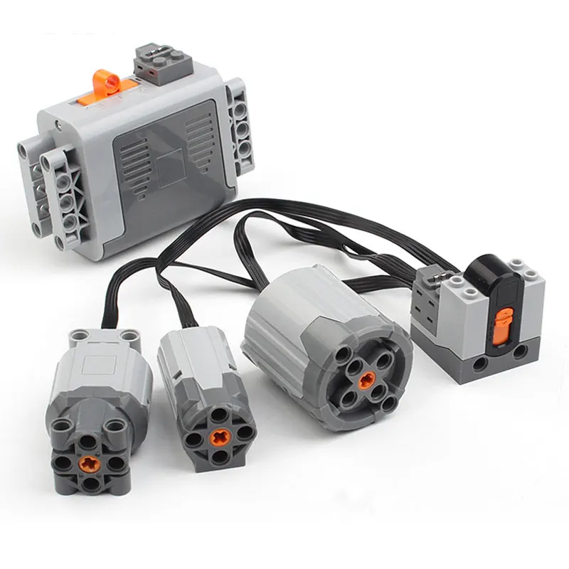 

Motor Technic Series Blocks Tool 20001 LED Light Servo Train Motor Battery Box Remote Receiver Switch Fit LegoED Power Functions