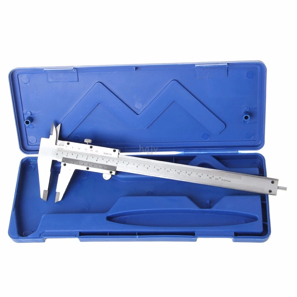 

6"/ 0-150mm Vernier Caliper Gauge Metal Steel Measuring Tool 0.001" with box MAY14 dropshipping