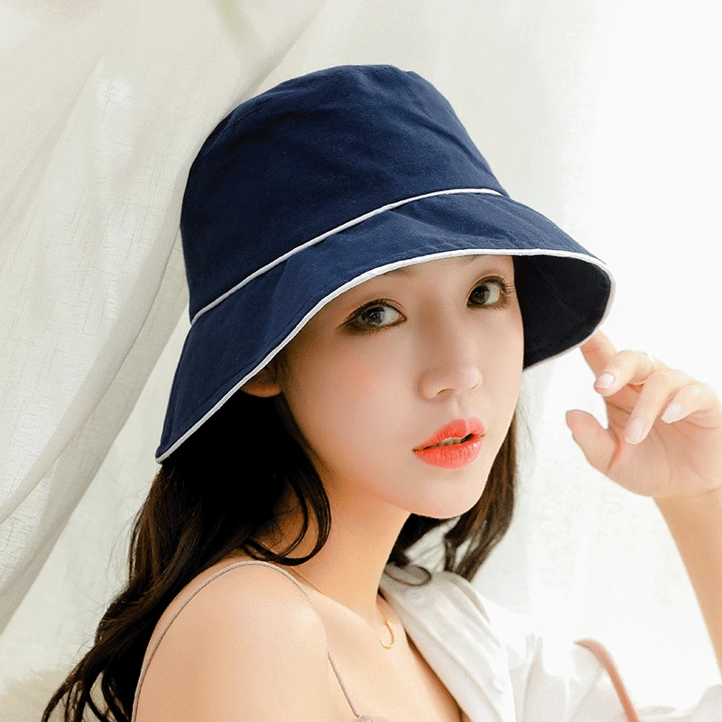

Soft Bucket Hat Women Outdoor Summer Sun Hat Panama For Girls Sports Yellow Color Hip Hop Cap Cotton Fishing Hats Female
