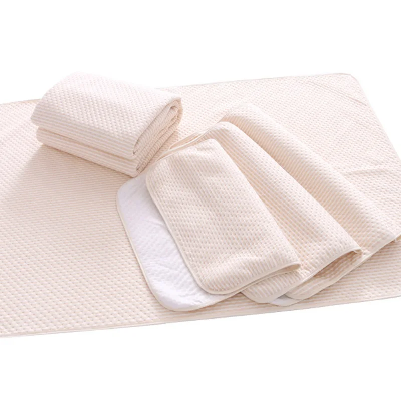 

Colored Cotton Pad Waterproof Pad Newborn Diaper Mat Four-layer Double-sided Baby Diaper Pad Baby Bedding Cushion Can Be Reused