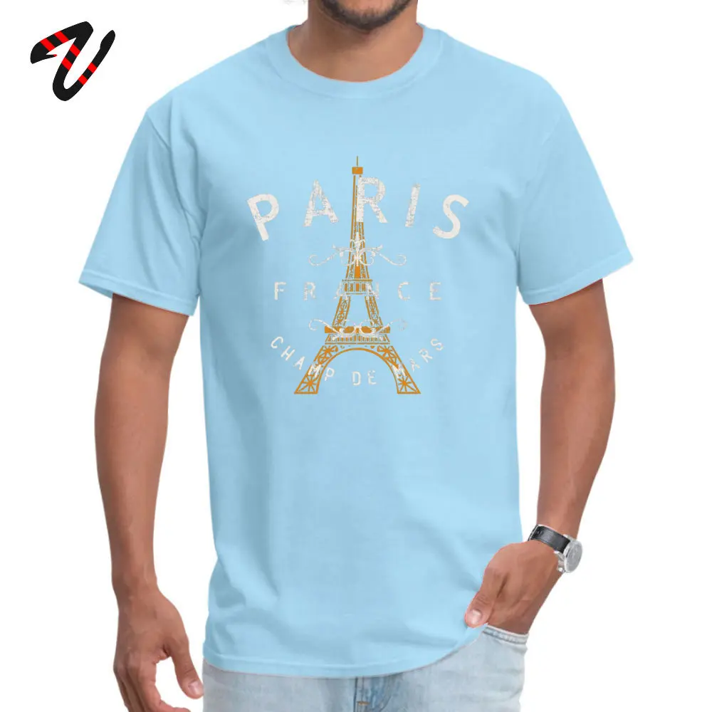 Camisa Paris France Men Tshirts 2019 Popular Thanksgiving Day Short Sleeve Crew Neck Pure Cotton Tops & Tees Normal T-shirts Paris France 3512 light
