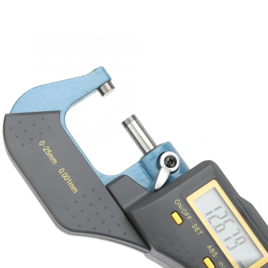 0,001 мм электронный цифровой наружный толщина микрометра и гаечный ключ цифровой микрометр 0-25 мм измерительный инструмент