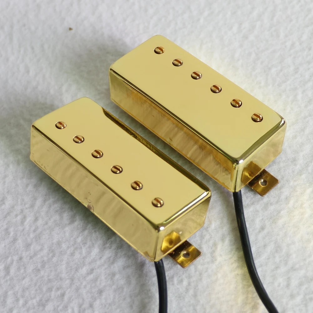 Free Shipping Alnico 5 magent Gold color Open style Mini humbucker 