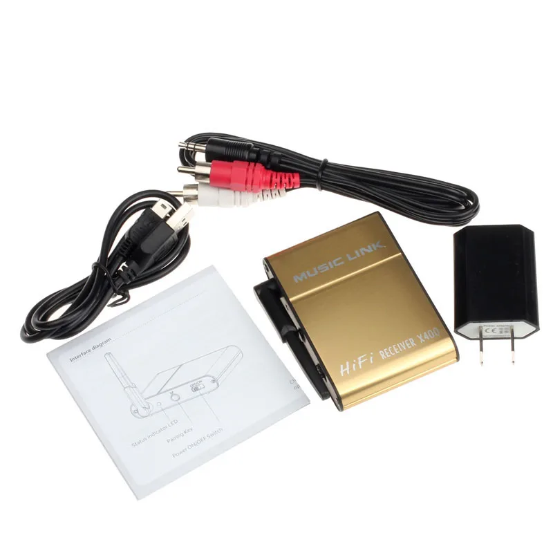 Bluetooth адаптер Bluetooth 4,0 аудио приемник X400 Беспроводная музыкальная связь для телефона/планшета/ПК#20