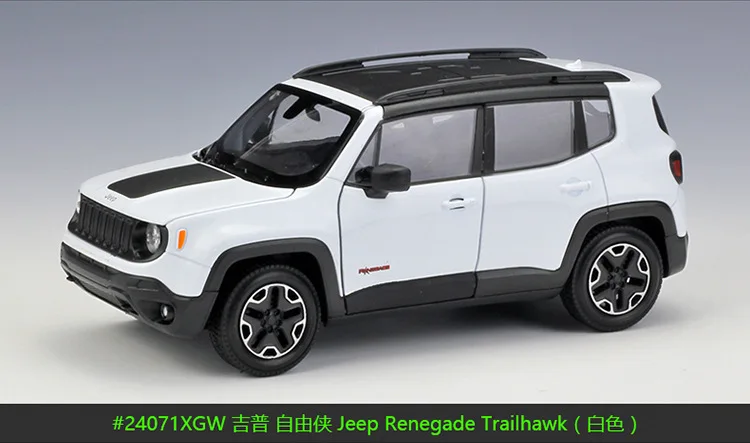 RIAN DAY 1/24 масштабная модель автомобиля SUV Toys Jeep Renegade Trailhawk литая металлическая модель автомобиля игрушка для подарка/коллекции/детей