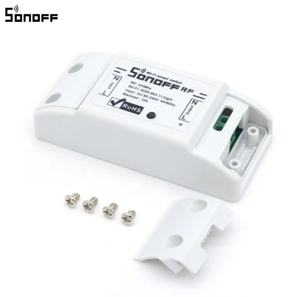 Беспроводной смарт переключатель Sonoff RF 433MHz с Wi Fi управлением выключатель света