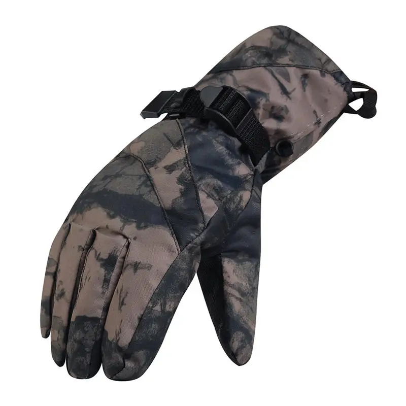 30 мужские зимние перчатки тепловые толстые ветрозащитные водонепроницаемые уличные лыжные и сноубордические варежки теплые зимние перчатки камуфляж