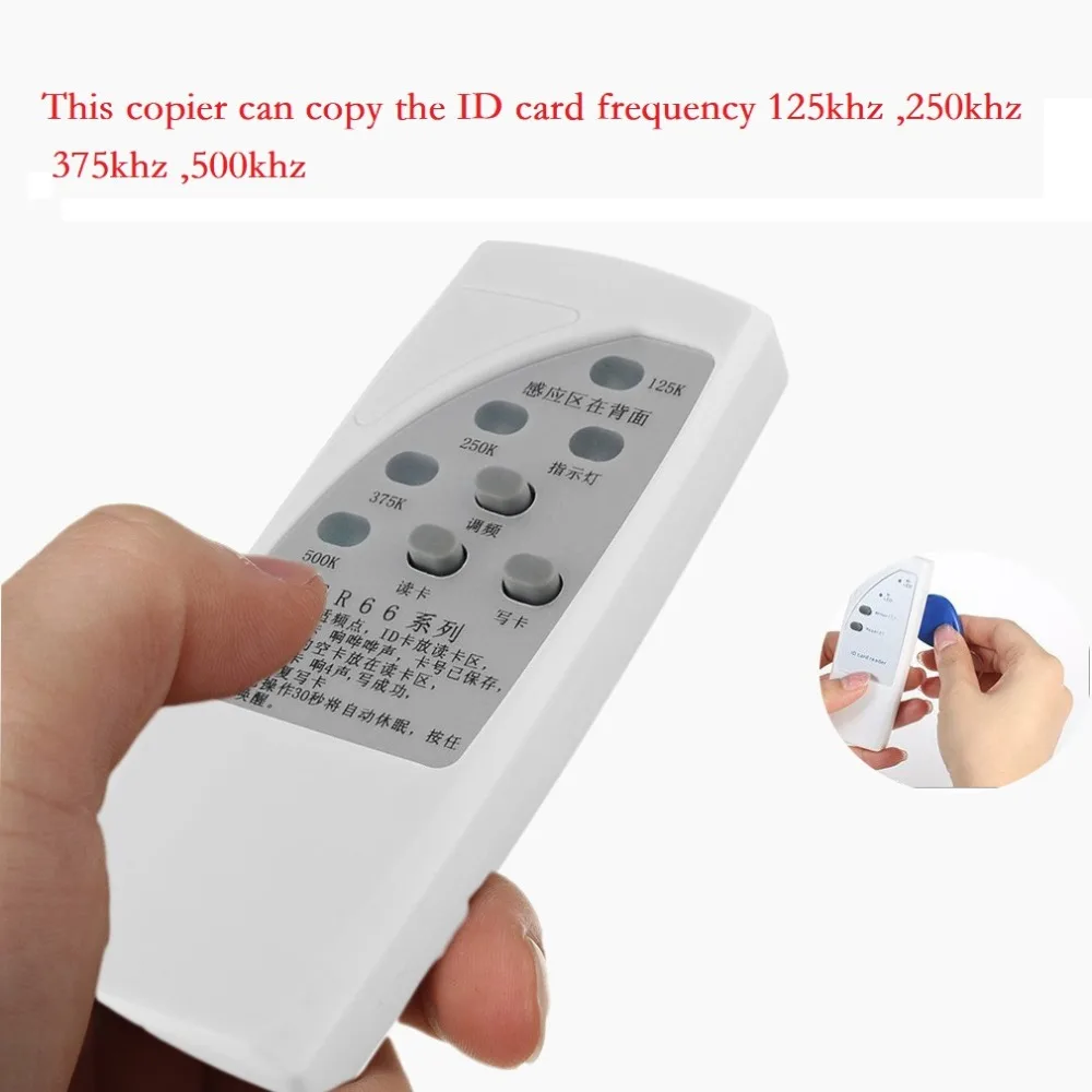 

NEW CR66 Handheld 125KKHz RFID ID Card Duplicator Programmer Reader Writer 3 Buttons Copier Duplicator With Light Indicator