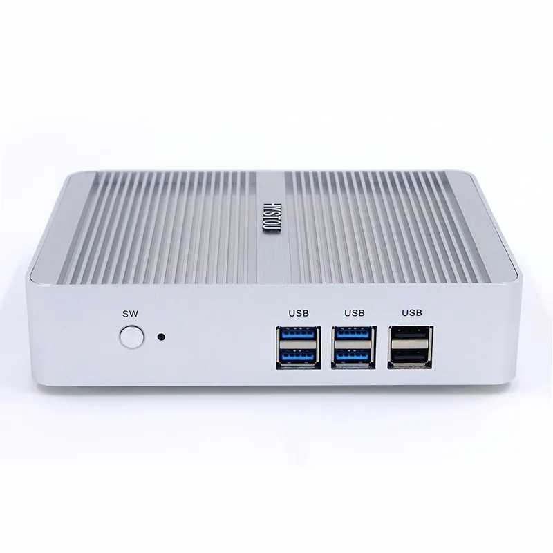 HYSTOU Intel NUC i5 7200U 5200U безвентиляторный мини ПК Windows 10 X86 i3 6006U 7100U маленький настольный