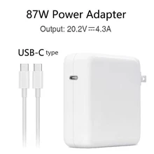 Youpin 87W 20.2V 4.3A USB-C Power Adapter Type-C PD Charger For Latest Macbook pro 15-inch A1706 A1707 A1708 A1719