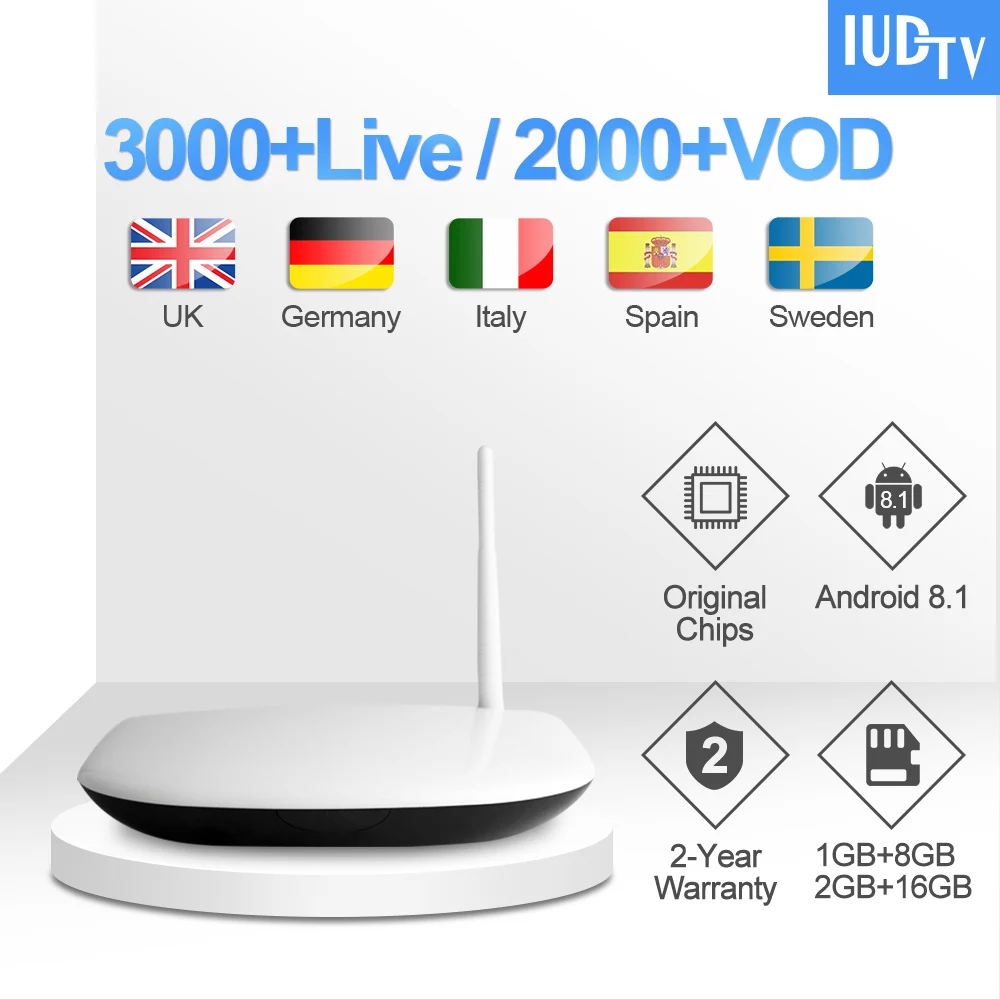 Leadcool Q1304 Великобритания Швеция IPTV подписка 1 год IUD ТВ RK3229 Android 8,1 коробка Индии Турецкий Арабский Германия греческий IP Италия
