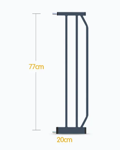 Белый цвет металлические железные ворота Детские Безопасные ворота pet изоляционный забор 75-82 см Ширина - Цвет: 20cm black