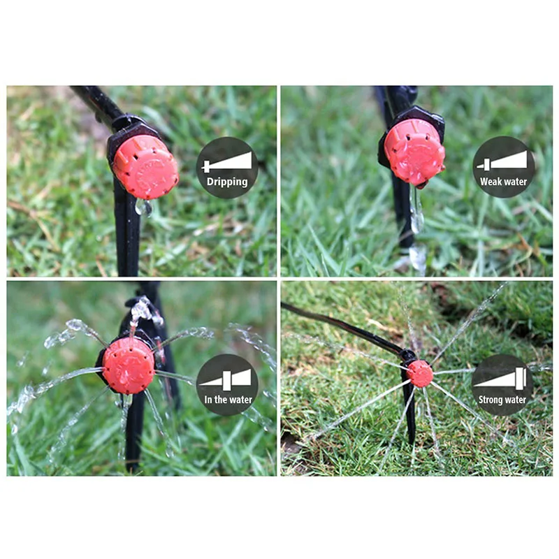 

High Quality 2-in-1 Spray Drop Irrigation 40m Hose Automatic Drip Irrigation Kit for Garden Flowerbed Plants VE