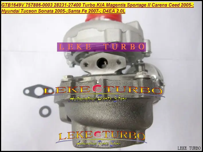 GTB1649V 757886-5003S 28231-27400 Turbocharger HYUNDAI Tucson Sonata 05- Santa Fe 07- KIA Magentis Sportage II Carens Ceed D4EA 2.0L (6)