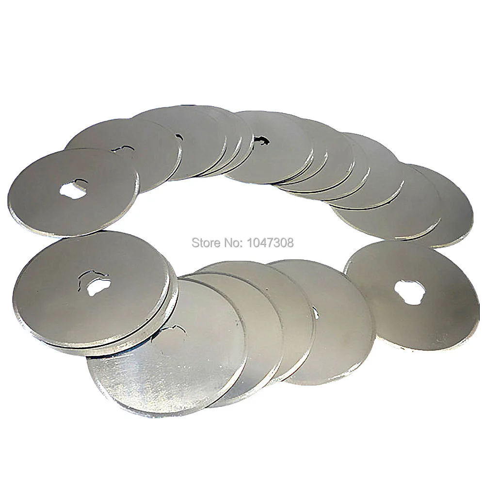 

20pcs 45mm Rotary Cutter Blades Rotary Cutter Refill Blades Circular Spare Blade Craft Fabric Leather Paper Sewing Quilting Kit