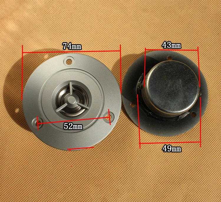 GHXAMP Hifi 3 дюймовый твитер спикер 8ohm 20 Вт тройной громкоговоритель титановая пленка