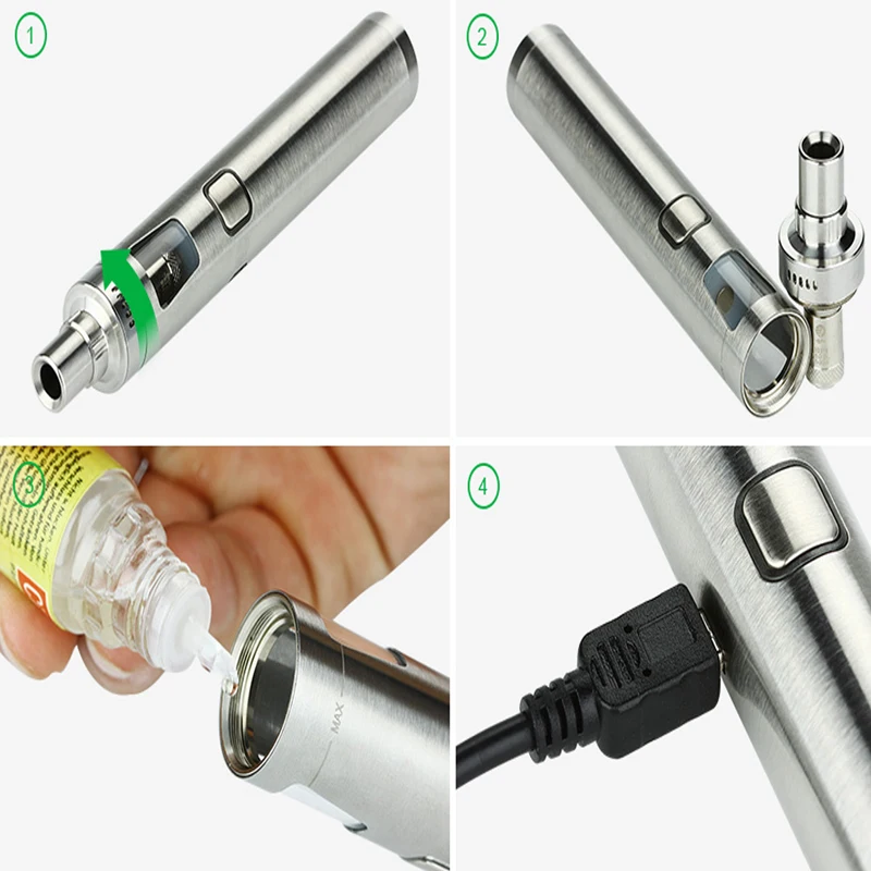 Стартовый набор все в одном Joyetech eGo AIO Pro C с атомайзерами 50 Вт баком 4 мл SS316 0 6 Ом