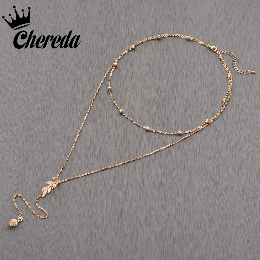 

Chereda New Arrival Silver Gold Color Pine Cone Layer Choker Necklace For Women Simple Chocker Pendant Unique Fine Jewelry