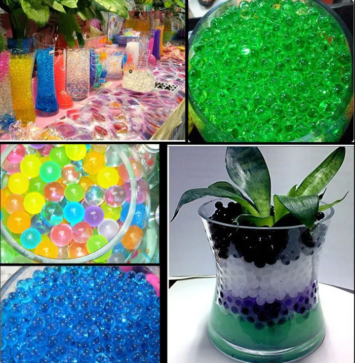 10 Bags Magic Crystal Mud Soil Gel Water Beads Jelly Ball Wedding Decor Planting 