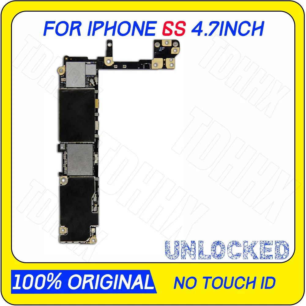 

100% Original 16gb / 64gb / 128gb Motherboard for iphone 6s Unlocked Logic Boards for iphone 6s Without Fingerprint