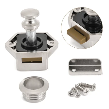 

High Quality Push Button Drawer Lock Cupboard Door Catch Locks Caravan Motorhome Lock Tool Hardware Parts