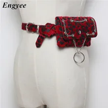 Engyee дизайнерский кожаный поясной пакет женский леопардовый поясной Кошелек Сумки женские поясные сумки смарт-телефон поясная сумка походная упаковка сумка