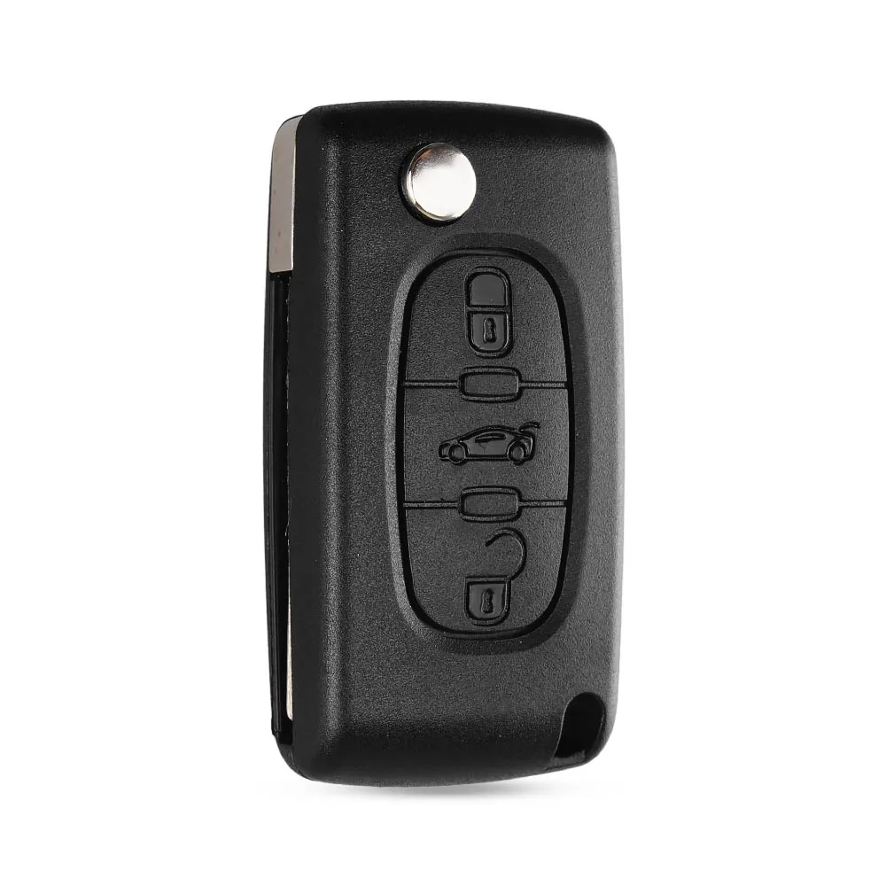KEYYOU 3 кнопки дистанционного ключа автомобиля в виде ракушки чехол для ключей для peugeot 207 208 307 308 408 партнер HU83 лезвие CE0536