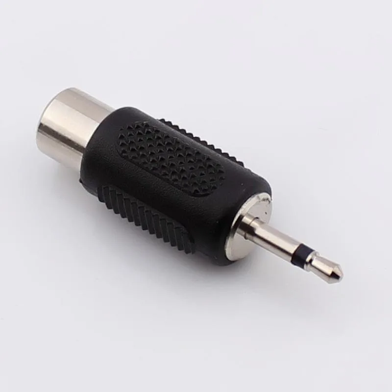 100pcs Jack 2 5mm Turn RCA Connector 2 5 Mono Turn Lotus Female Audio Cable Adapter 2 5 Hole to RCA Headphone Plug