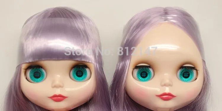 Телесный цвет куклы(фиолетовые волосы