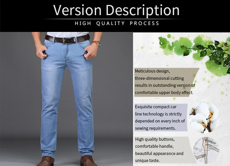 2019 SULEE Brand Men Spring summer style Utr Thin Denim Cotton Causal Pants Business jeans 28-40 Best Price 2019 SULEE Brand Men Spring summer style Utr Thin Denim Cotton Causal Pants Business jeans 28-40 Best Price