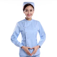 Медицинская одежда, белый/розовый/синий/длинный рукав, топ, медицинское пальто, стоматологическая лаборатория, униформа для врача, Женская аптека, рабочая одежда