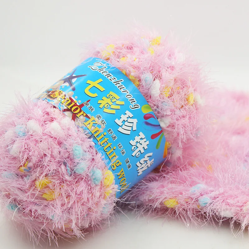

Colorful pearl wool yarn coral cotton wool For Knitting Threads Hand Knit Cotton Crocheting Wool Needles Hand Hand-woven For DIY