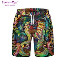 Летние мужские пляжные шорты водонепроницаемые спортивные брюки обезьяна 3D принт Running шорты для бега быстросохнущие шорты для серфинга мужские купальники для серфинга